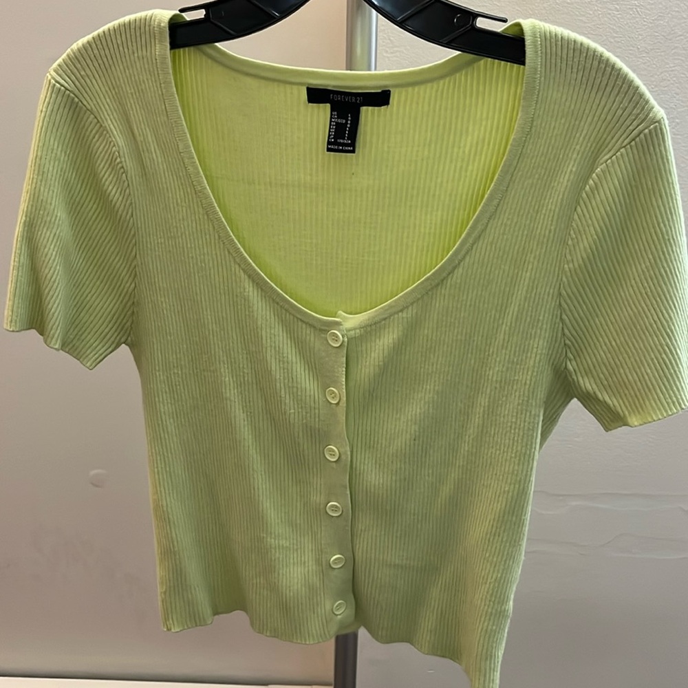 Forever 21 green top size L